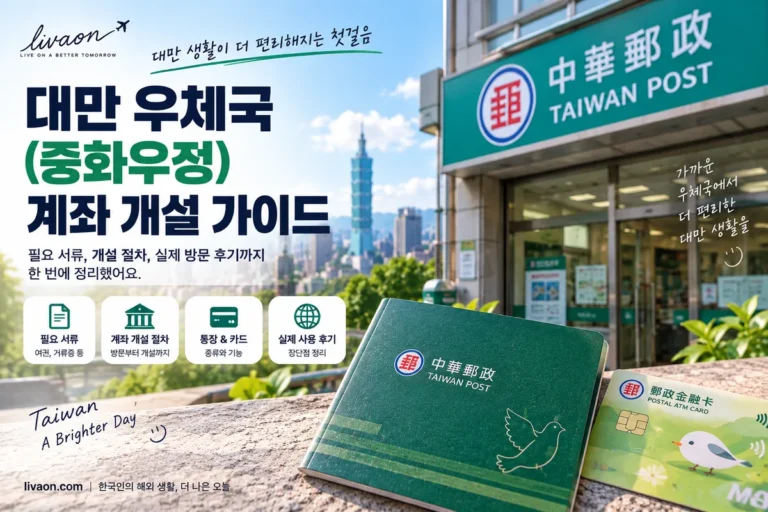 대만 우체국 계좌 개설 방법
